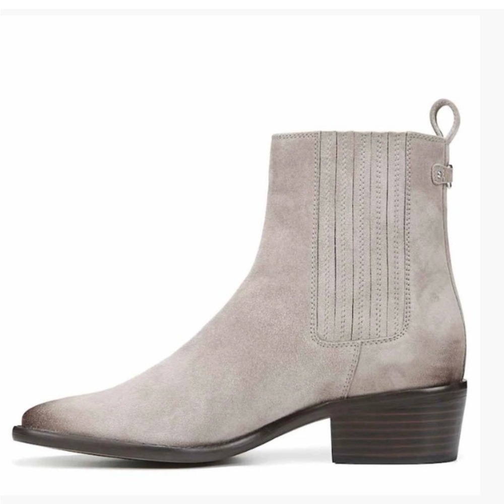 Sam Edelman Bronson bootie Gray western Size 6.5 Western boots, suede style - Picture 3 of 10